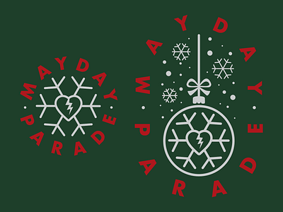 Mayday Parade apparel apparel design band band merch christmas clothing design holidays illustration mayday parade merch ornament shirt snowflake snowflakes tee vector xmas