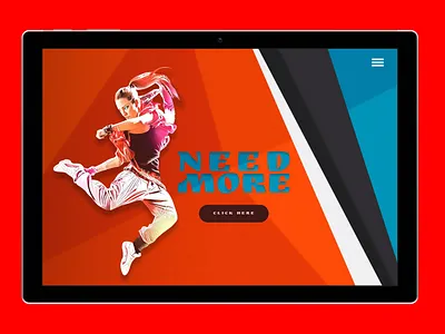 Need More Landing Page branding design illustration mobile typography ui ux vector web