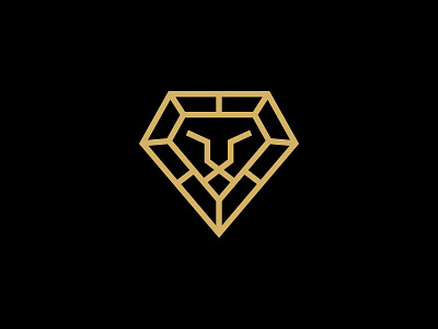 Lion Head Diamond Logo Designs branding diamond diamond logo diamonds elegant logo lion lion head lion king lion logo lions logo logo design logos luxury logo minimalist logo monoline logo pictorial mark simple logo sophisticated logo unique design