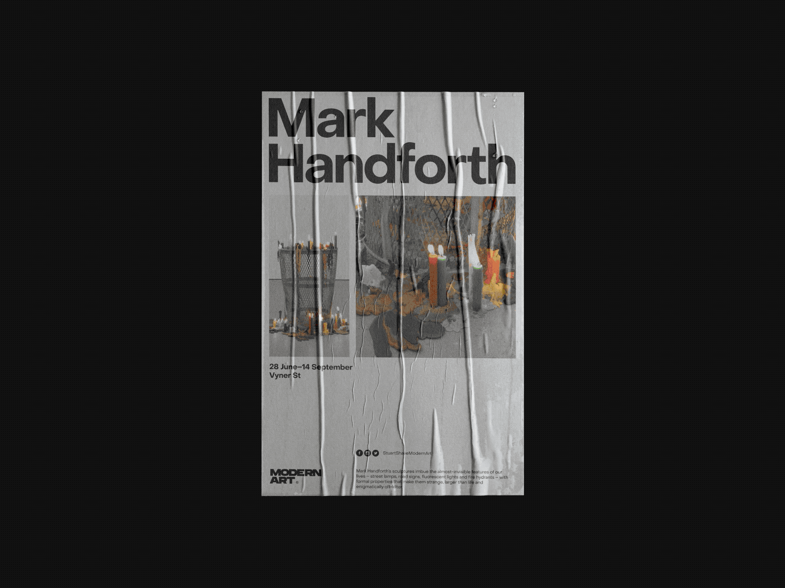 Modern Art branding clean design dribbble grid poster print simple design typography ui ui ux design