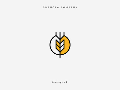 Granola | Daily Logo Challenge #21 art branding creative dailylogo dailylogochallenge design granola granola bar health healthy icon logo minimal minimalism snack wheat