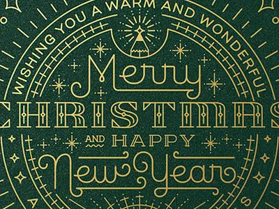Merry Christmas and happy New Year calligraphy christmas holiday lettering logo type typogaphy vector vintage xmas