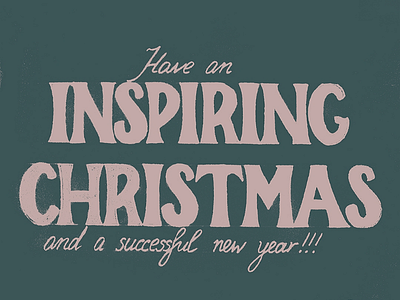 Happy Holidays, dribbblers! adobe photoshop art christmas december font greeting greetings handlettering handwritten holidays lettering photoshop season type winter