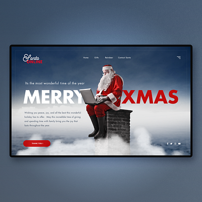 Christmas Landing page app design christmas clean ui concept dribbble homepage landingpage santa ui uidesign ux webdesign website design xmas