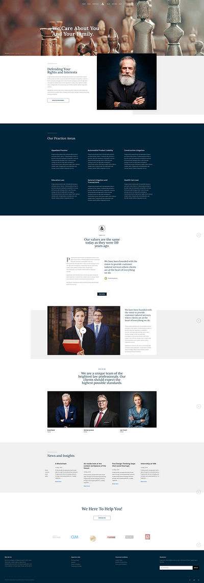 Lawyers - Home Page inspiration theme design web design wordpress theme