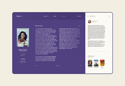 Book review amirghaleh book design ui uiux web webdesign website