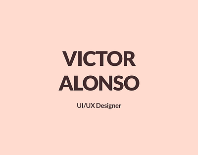 Victor Alonso Resume (CV) Design animation app branding design graphical illustration typography ui ux vector