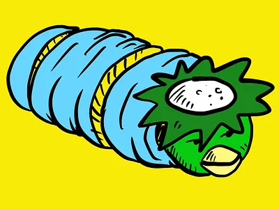 Wrapped floating Kappa floating ghost japan japanese river spirit wrap