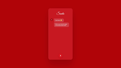 Santa and his delicious jokes 🎅🍩 animation app christmas concept design happy new year merry christmas merry xmas mobile santa ui ui design ux ux design uxmas web xmas