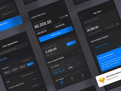 Borrowing products1 card dark financial