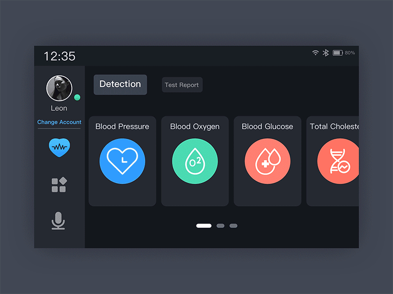 UI design-dynamic display animation app design ui ux