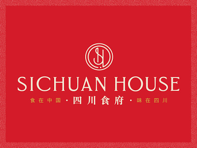 Sichuan House Branding brand identity branding design chinese restaurant logo restaurant branding