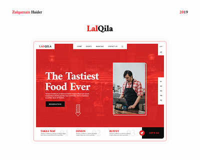 Webpage (LalQila) UI/UX Design animation app creative design design flat graphic design minimal moder modern ui ui ux ui ux design ux web webpage