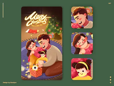 Christmas Illustration design illustration ui