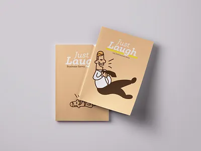 Business Savvy July magazine concept (Just Laugh) branding business illustration magazine magazine illustration vector