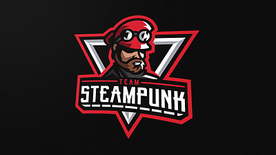 📝 Steampunk Fighter - Mascot Logo ✏️ branding design esports esportslogo gaming illustration logo logo design mascot logo steam punk steampunk steampunk art steampunk logo vector