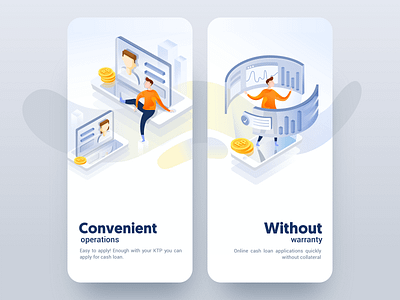 Guide pages _ Debit side figures guide pages illustration ui vector 引导页 设计