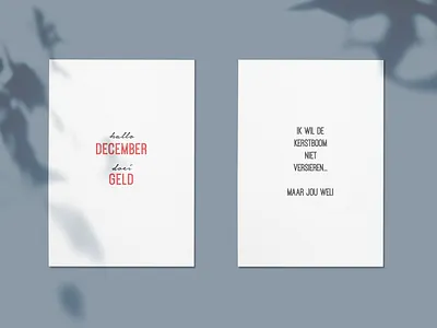 (Dutch) Christmas cards adobe branding branding concept branding design branding identity christmas christmas card concept concept design graphic identity minimalistic postcard print print design quote typogaphy typographic