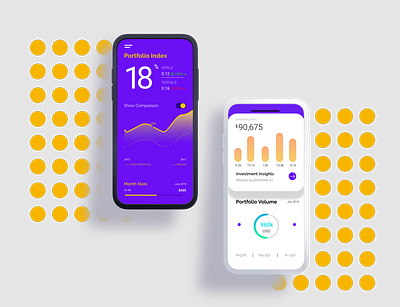 Investment Screen app flat illustration sketch ui ux xd