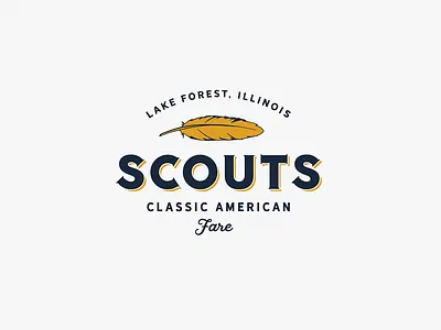Scouts american grain illustration logo vintage vintage design