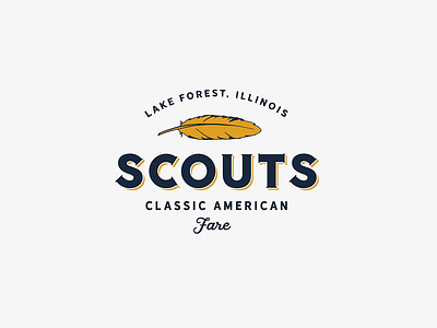 Scouts american grain illustration logo vintage vintage design