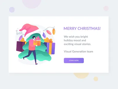 Merry Christmas! character design christmas christmas card christmas tree concept flat greetings holidays illustration metaphor vector winter