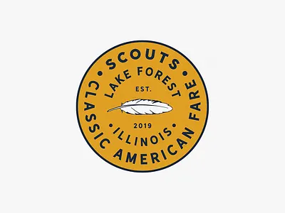 Scouts badge badge design circle circular grain illustration vintage vintage badge vintage logo