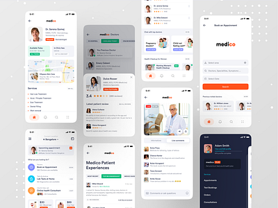 Medical App doctor doctor app dribbble best shot health health app health care healthcare healthy hello dribbble hospital app medical medical app medical care medical design ofspace