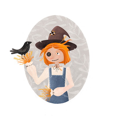 Scarecrow girl which is not that scare, children illustration child children children book illustration childrens illustration for kids illustraion illustration art illustrator israel israel illustrator