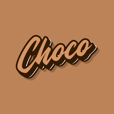 Choco Logotype calligraphy lettering lettering logo logotype logotype design typography