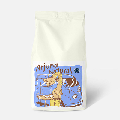 Illustration for coffee beans packaging animation branding coffee design illustration typography