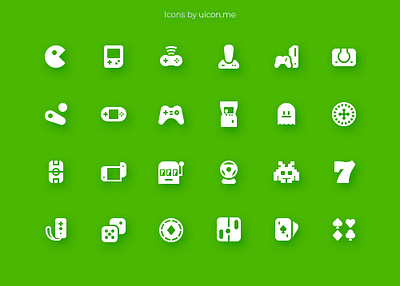 Videogames Icon Set casino design entertainment flat games icon icon design icon designs icon set iconography icons icons set illustration slots ui vector video videogames