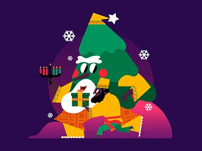 HAPPY KWANZA 2019 celebration christmas colombian illustration ilustración jhonny núñez kwanza navidad