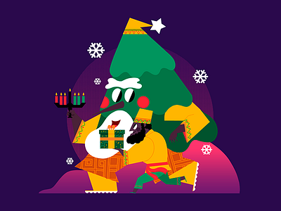 HAPPY KWANZA 2019 celebration christmas colombian illustration ilustración jhonny núñez kwanza navidad