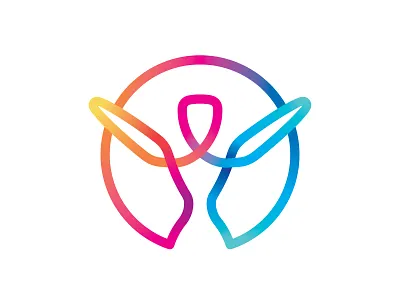 Active Woman 📌 Logo for Sale athlete body circle color dance figure fitness gym health human logo man mascot people person rainbow sport wellness wings woman