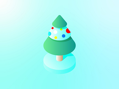 Merry Christmas christmas christmas tree color creative design holiday illustration minimalist ui vector