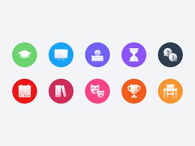 Education Icon Set education icon icon design icon set