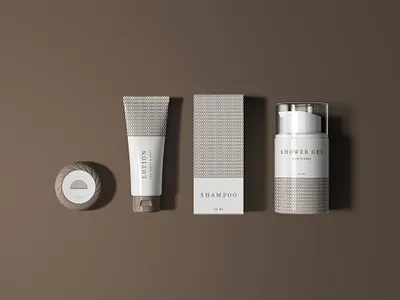 Basic Toiletry Packaging Design for 1948 Residence Inn brand identity branding branding design hotel inn lattice lotion motel packaging packaging design shampoo soap toiletries visual identity