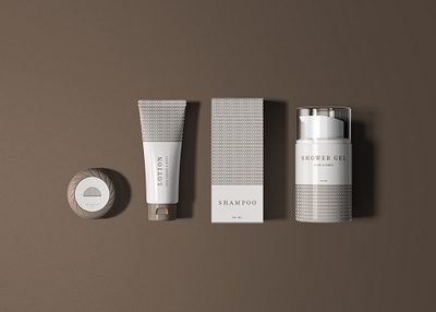 Basic Toiletry Packaging Design for 1948 Residence Inn brand identity branding branding design hotel inn lattice lotion motel packaging packaging design shampoo soap toiletries visual identity