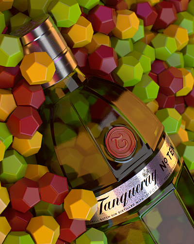 Tanqueray advertisement alcohol alcohol branding alcohol packaging cgi cinema4d experimental freelance gin mexico product visualization redshift3d tanqueray