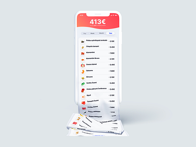 Tracking Food Waste App Concept app design first shot flat food food waste healthy app healty healty app junction management app mobile mobile app mobile apps mobile design mockup tracking ui ui ux uiux waste food