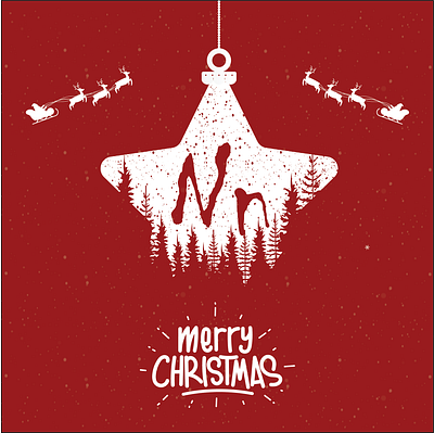 Merry Christmas adobe adobe illustrator bmbadi branding christmas christmas tree design illustration logo merry christmas merry xmas noble noble notch notch xmas