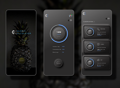 Calorie Calculator App design app design ui ui ux ux