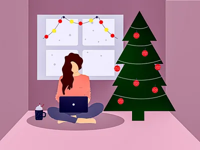 Merry Christmas Everybody! 🎄 christmas clean dailyui illustration ui vector