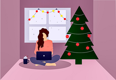 Merry Christmas Everybody! 🎄 christmas clean dailyui illustration ui vector