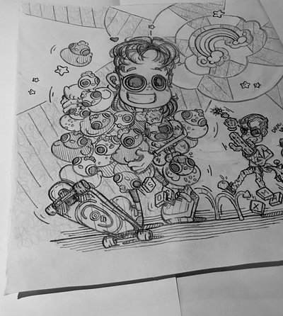 Hailey the cartoon character cartoon character design christmas comic comicbook cute daily girl holidays new years pencilsketch render sketch sketchbook