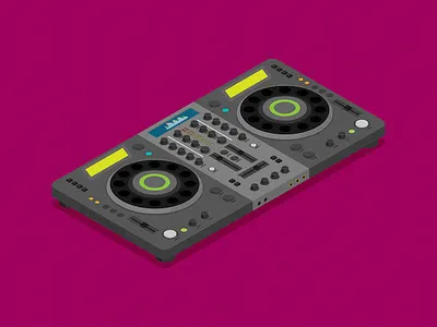 DJ remote flat vector design dj flat illustration vector