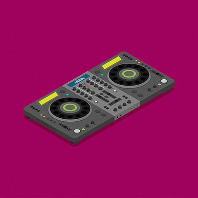 DJ remote flat vector design dj flat illustration vector