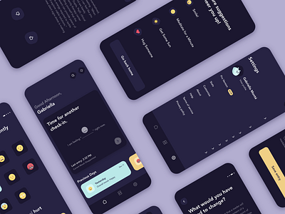 Wellness App Concept Map app app design application branding health illustration mental health mobile mobile app simple typography ui ui design uidesign uiux ux wellness