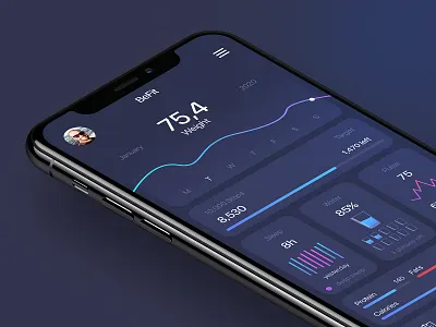 First shot from new Health app BeFit app fitness health healthcare pulse sleep target water weight